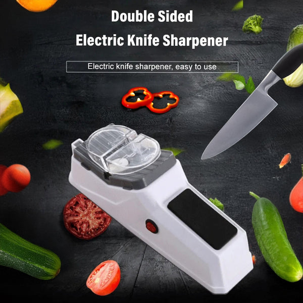 Electric Knife Sharpener.Household portable fast sharpening scissors kitchen knife multi-functional small automatic knife sharpener