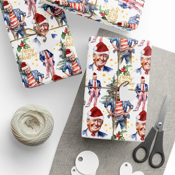 President Gift Wrap for Christmas