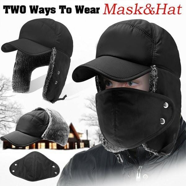 Windproof, warm, ear and face protective hats for both men and women